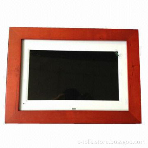 10.2 inch wooden frame digital photo frame